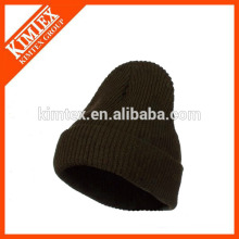 Custom striped knit beanie acryl for men